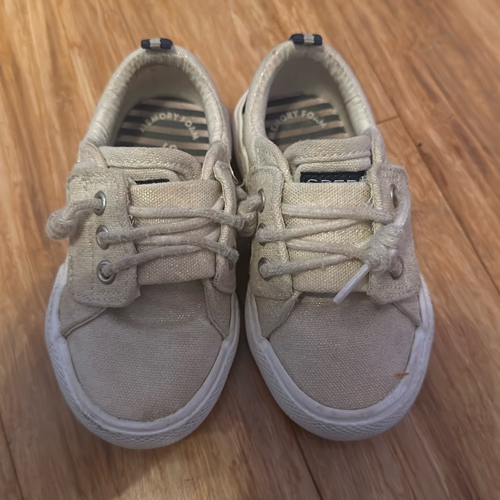 SOLE Sperry Gold toddler sneakers size 5